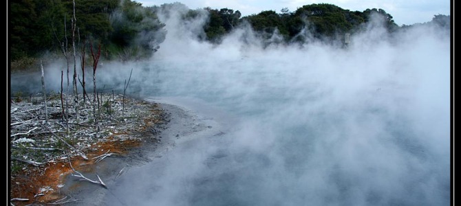 Hobitín a termální vodopád – Nový Zéland